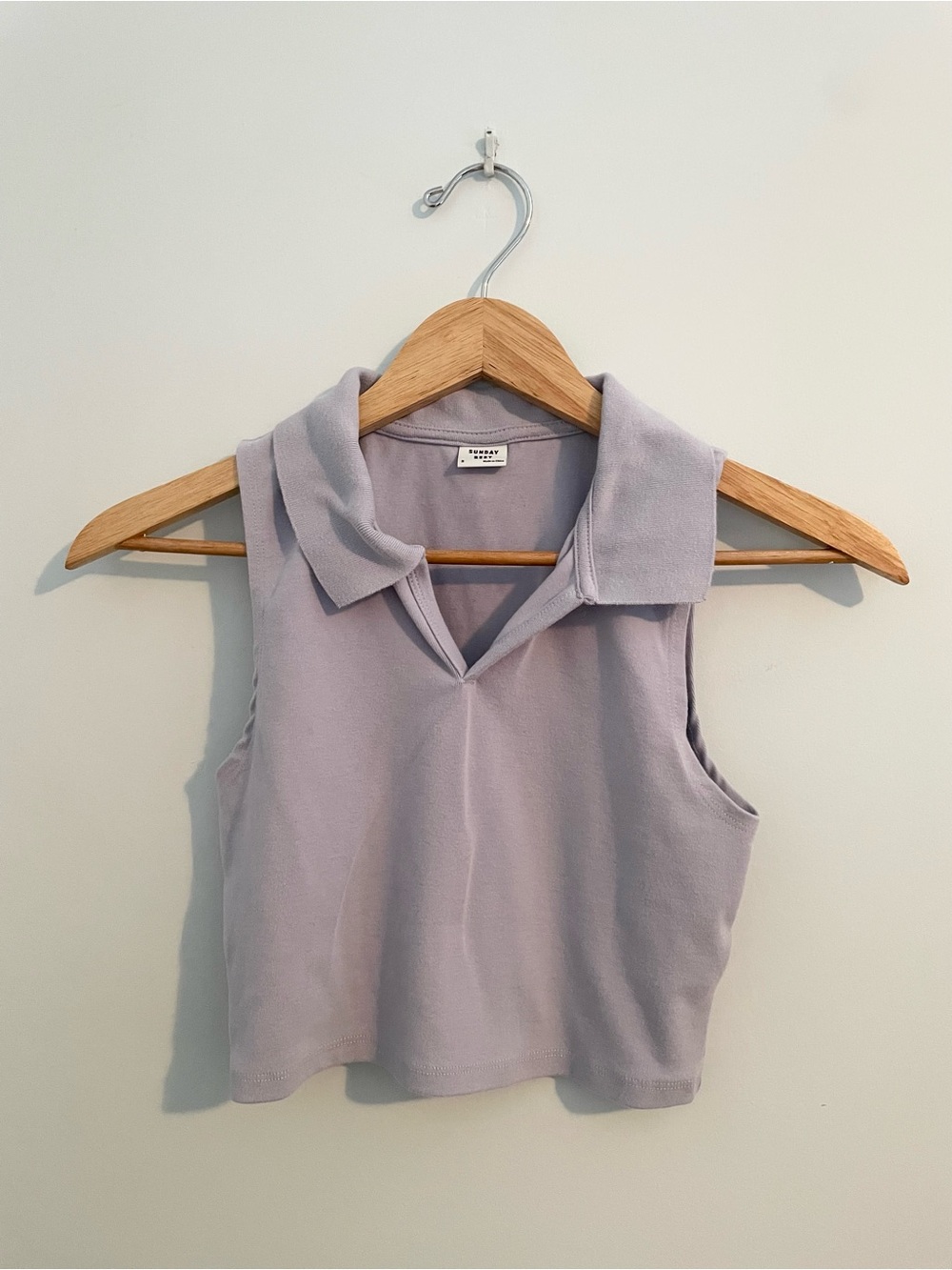 Sunday Best Lavender Cropped Top
